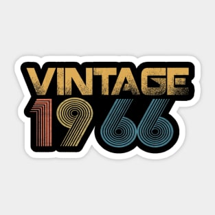 1966 Vintage Funny 54th Birthday Gift T-Shirt Sticker